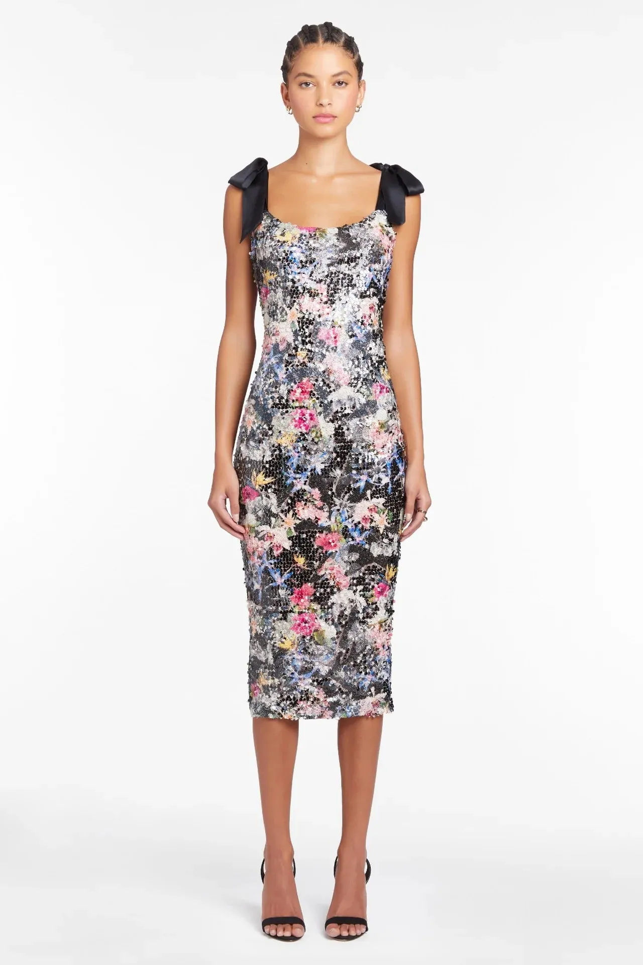 Amanda Uprichard- Lusana Dress in Printed Sequin