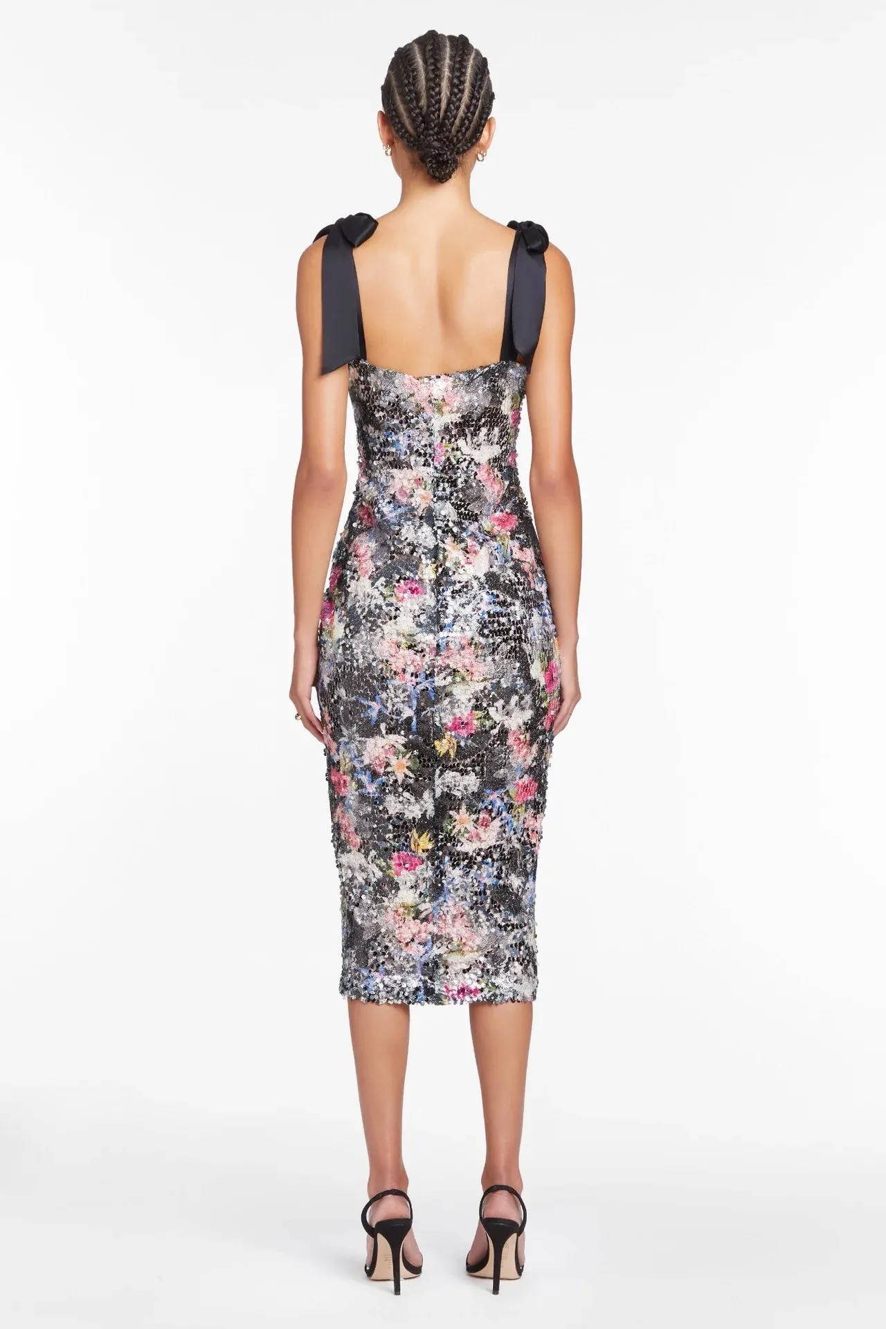 Amanda Uprichard- Lusana Dress in Printed Sequin