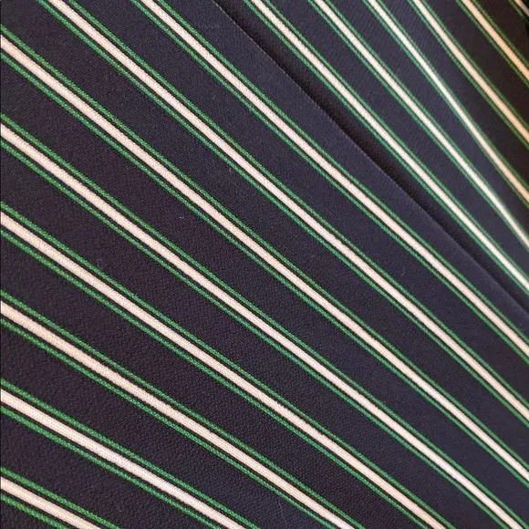 Ann Taylor Striped Matte Jersey Wrap Dress