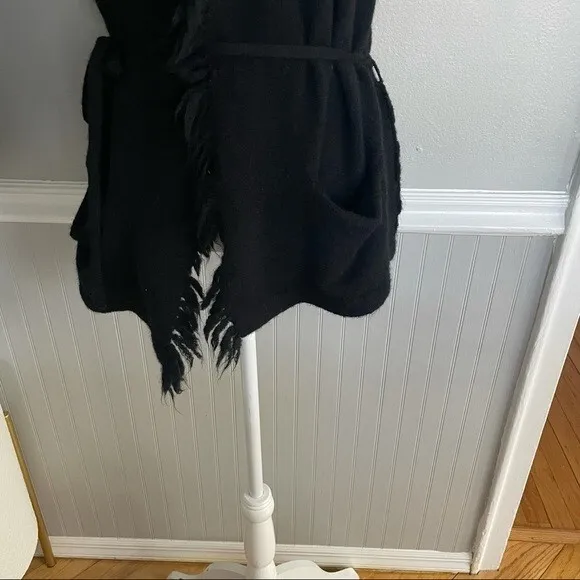 Aritzia Wilfred Free Fifi Italian Wool Alpaca Fringe Sweater Vest