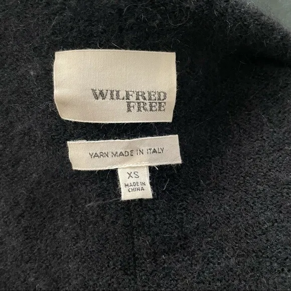 Aritzia Wilfred Free Fifi Italian Wool Alpaca Fringe Sweater Vest