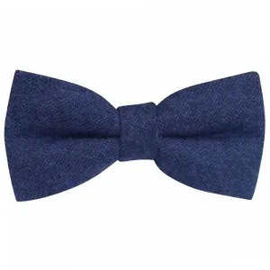 Arthur Navy Blue Wool Dickie Bow Tie