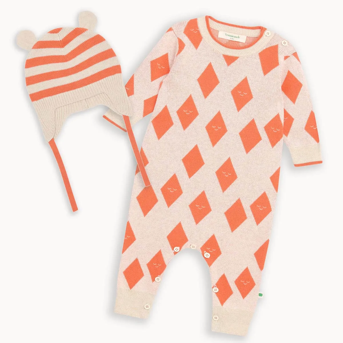 Aster & Damson Set - Saffron Playsuit & Hat Set