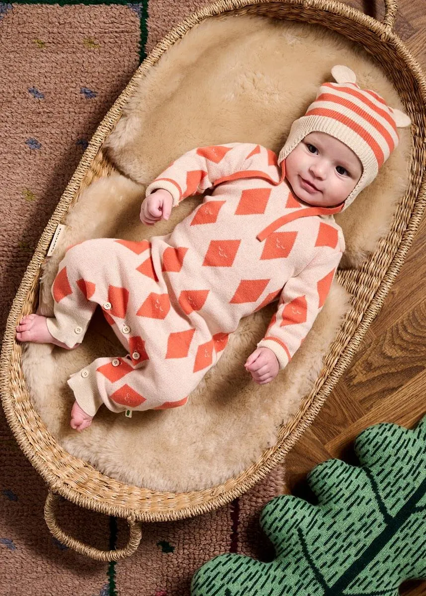 Aster & Damson Set - Saffron Playsuit & Hat Set