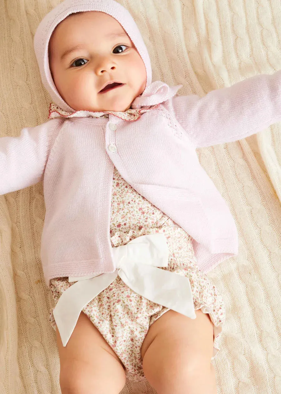 Baby Bonnet In Pink (S-L)