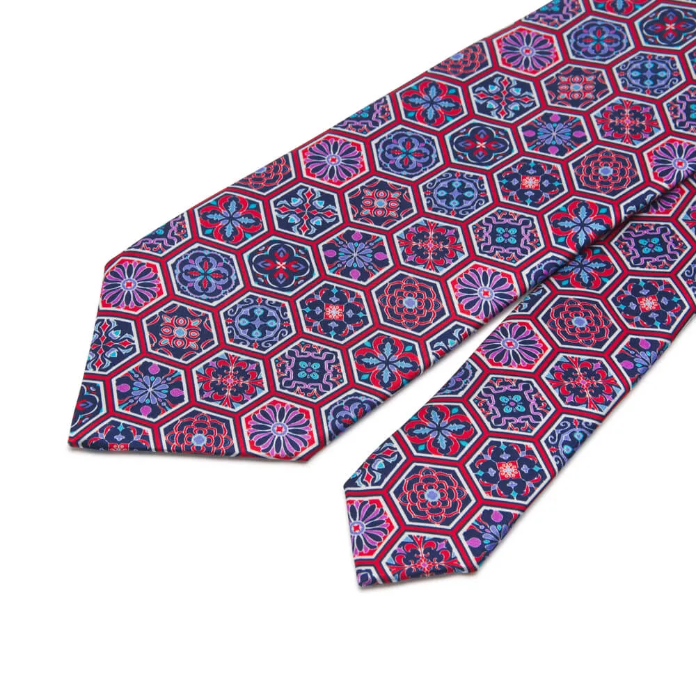 Baroque Triumph Red Duchesse Silk Tie