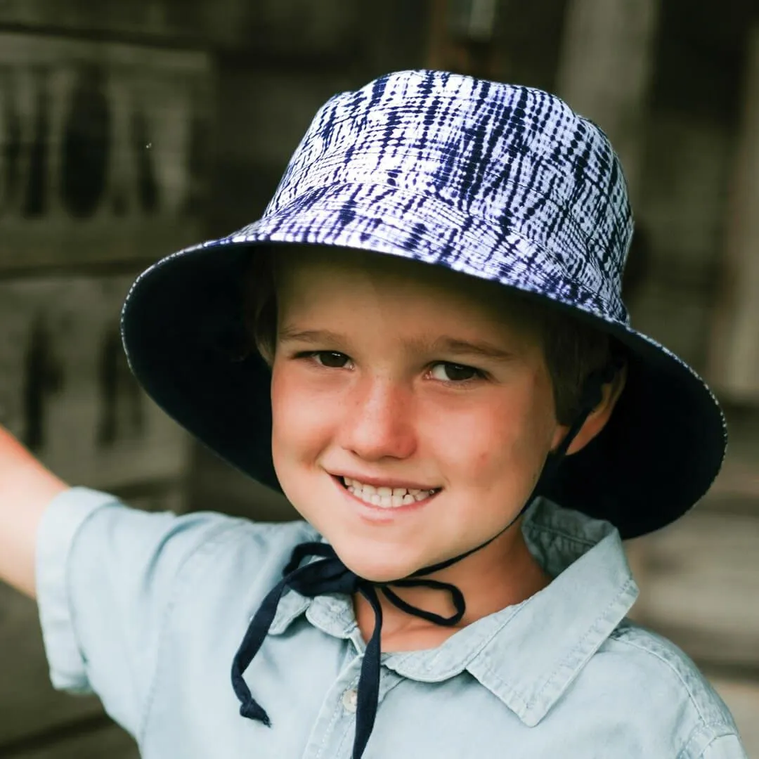 Bedhead Heritage Reversible Explorer Hat- Shibori/Indigo L