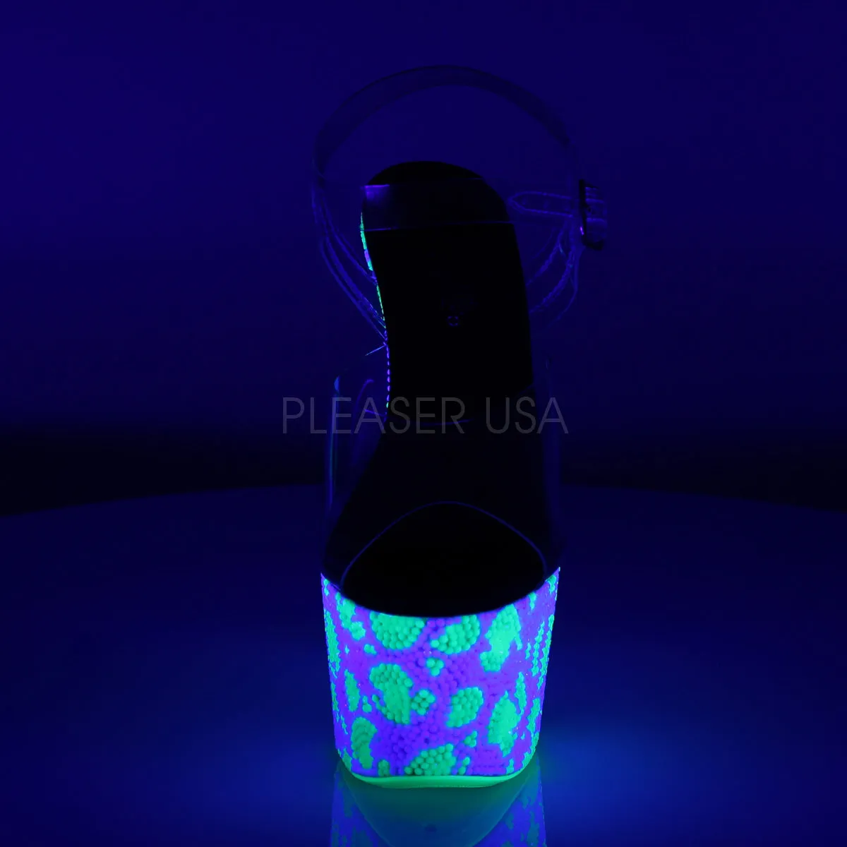 BEJEWELED-708UVLP  Clear/Neon White-Neon Green