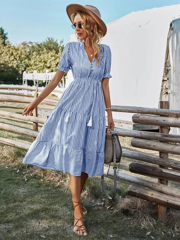 Bernice™ - Classic Striped Dress