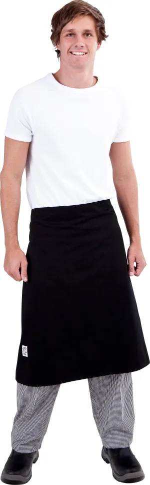Black Chefs Waist 3/4 Apron