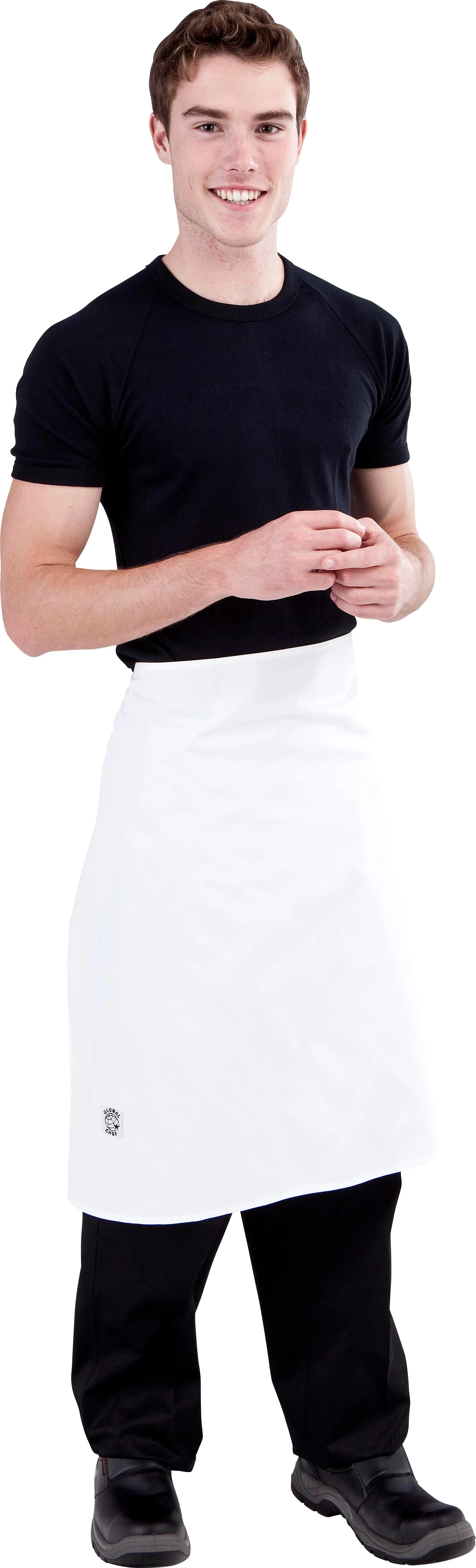 Black Chefs Waist 3/4 Apron
