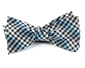 Black Daydream Plaid Bow Tie