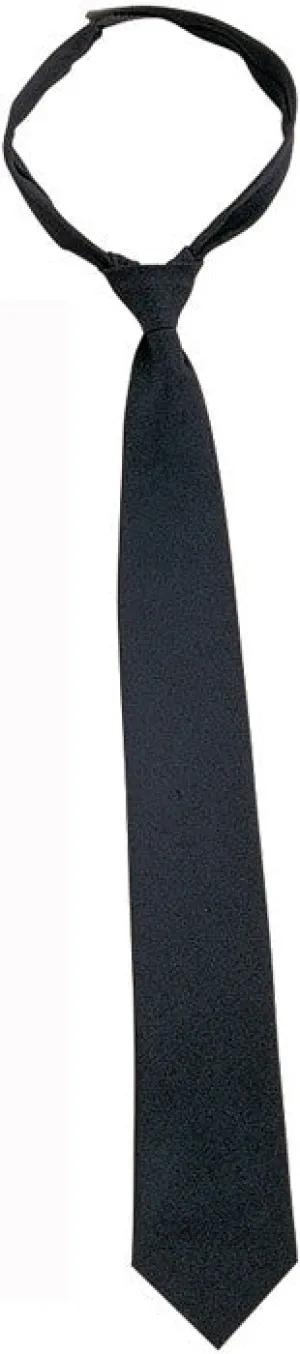 Black - Official Police Issue   Security Velcro Necktie - 20 in.