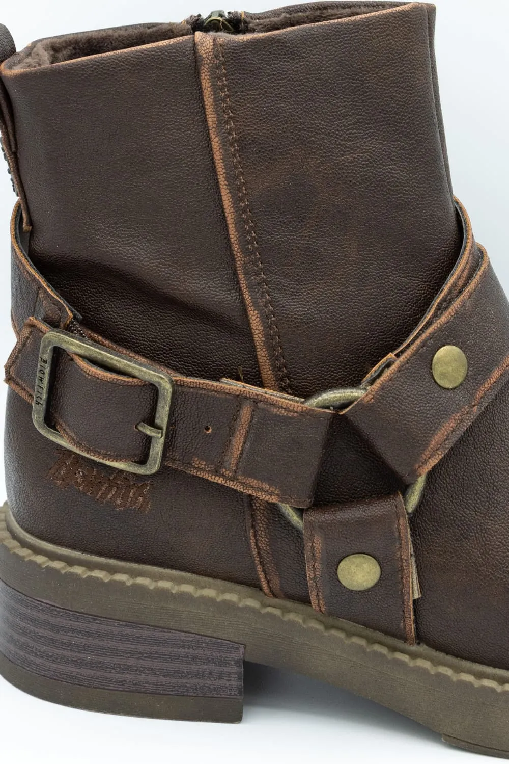 Blowfish Malibu Vella Moto Booties for Women in Brown | J2175S1