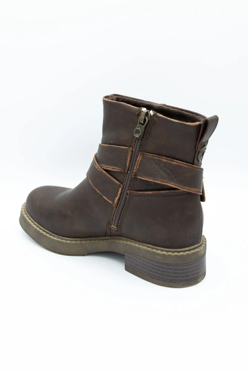 Blowfish Malibu Vella Moto Booties for Women in Brown | J2175S1