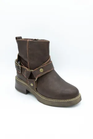 Blowfish Malibu Vella Moto Booties for Women in Brown | J2175S1