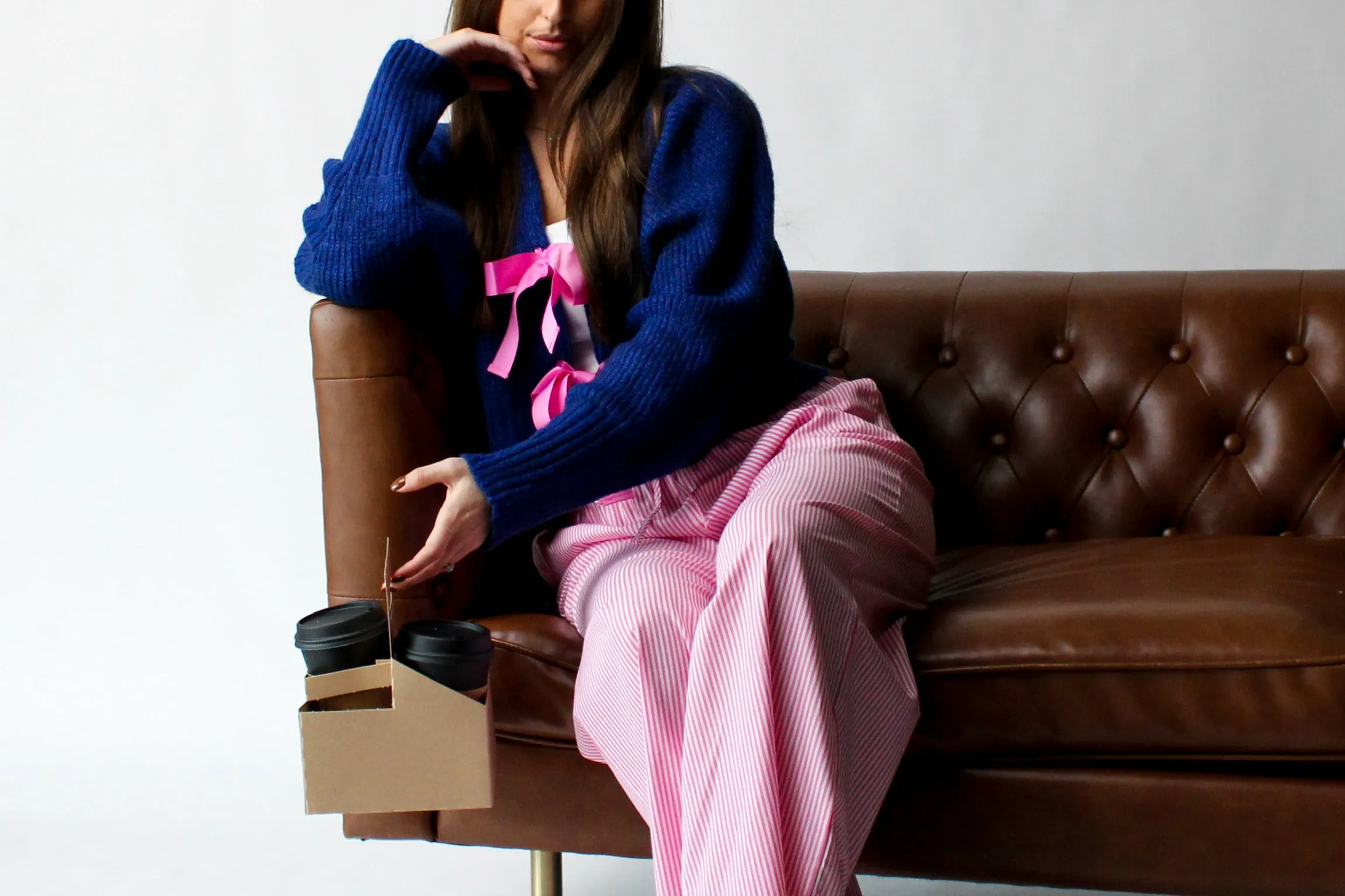 Blue Bliss Bow Cardigan
