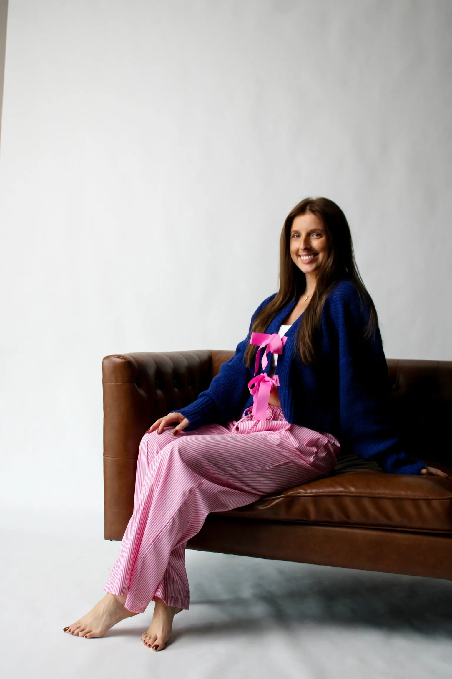 Blue Bliss Bow Cardigan