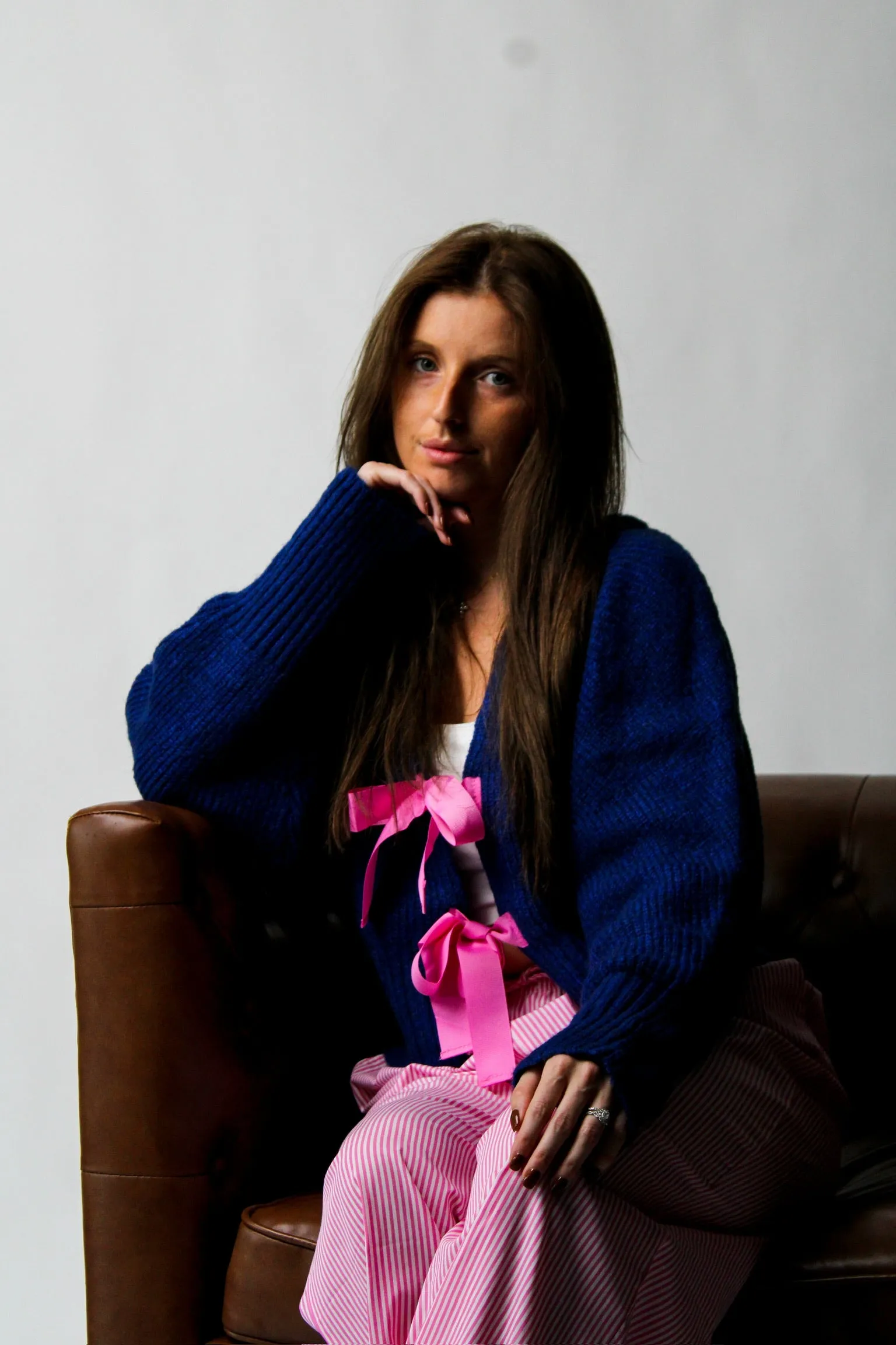 Blue Bliss Bow Cardigan