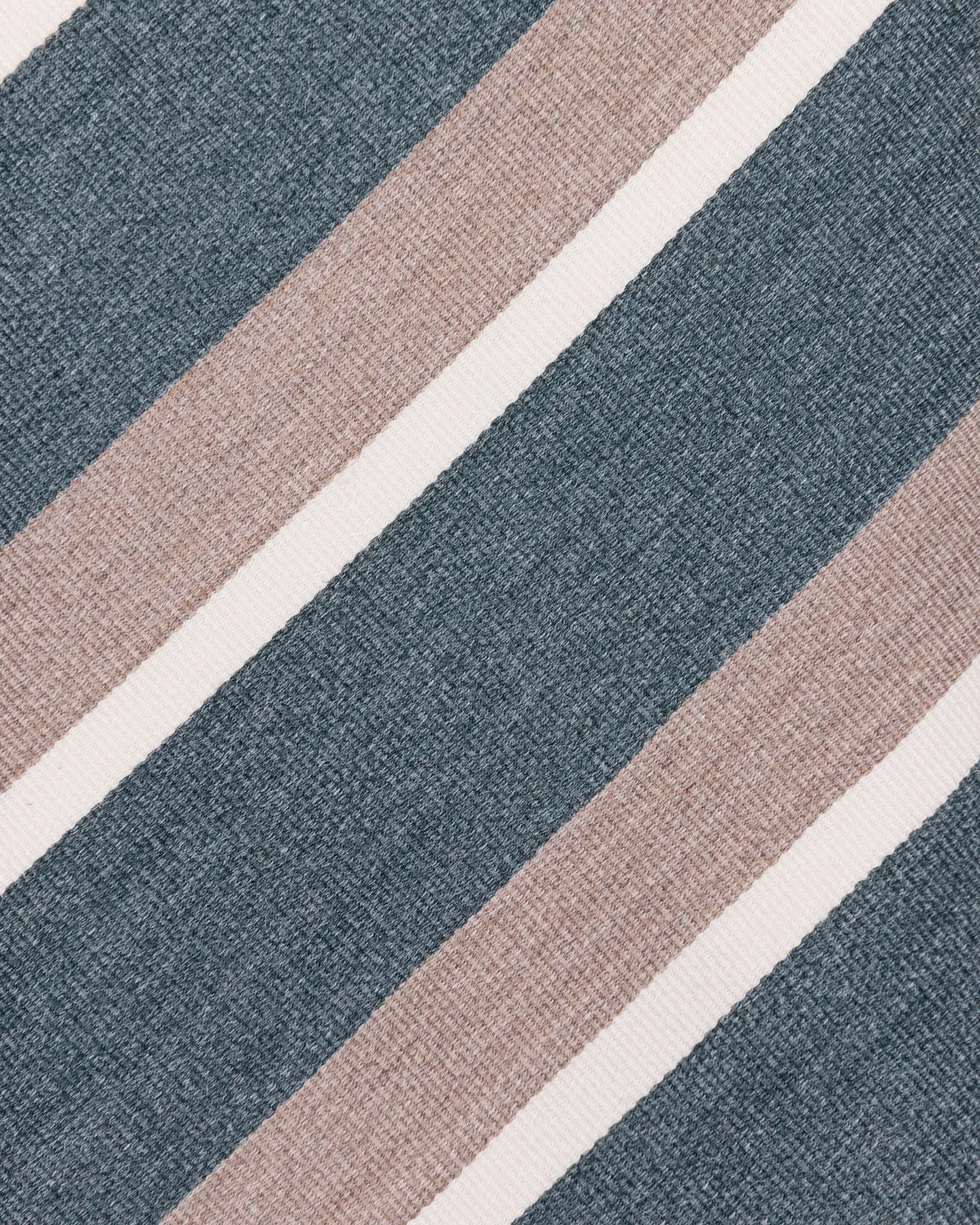 Blue-Grey Taupe White Stripe Mogador Tie