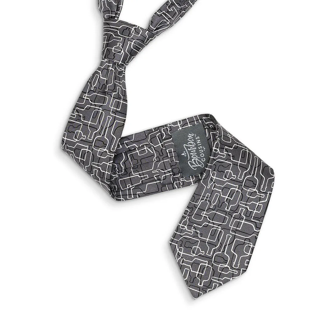 Bourbon Days© Necktie | Gray   Black