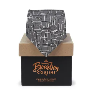 Bourbon Days© Necktie | Gray   Black