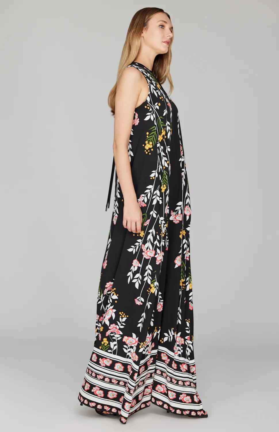 Bramble Long Trapeze Gown w/ Keyhole