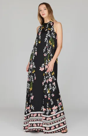 Bramble Long Trapeze Gown w/ Keyhole
