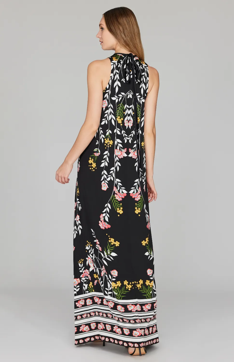 Bramble Long Trapeze Gown w/ Keyhole