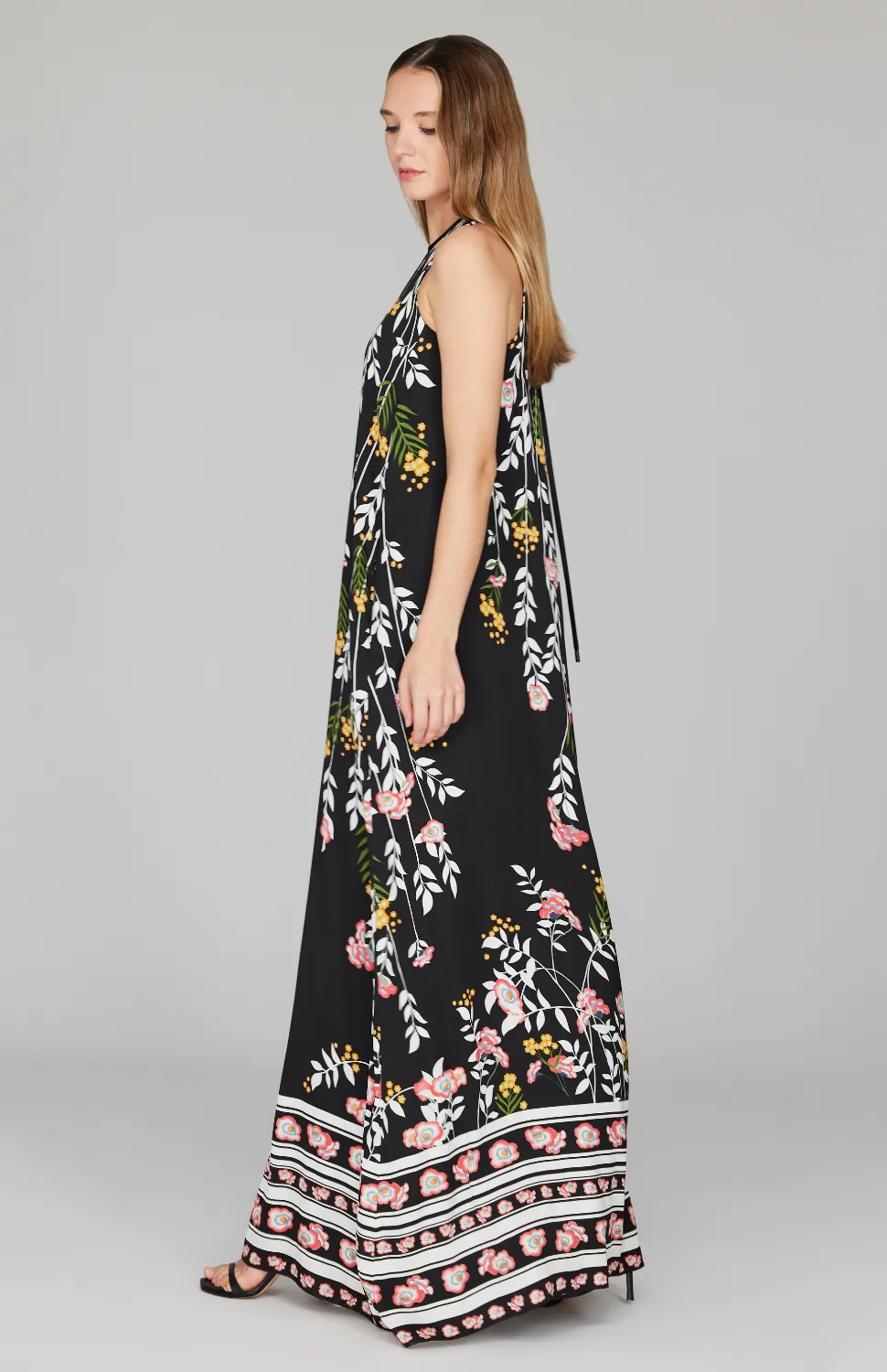 Bramble Long Trapeze Gown w/ Keyhole