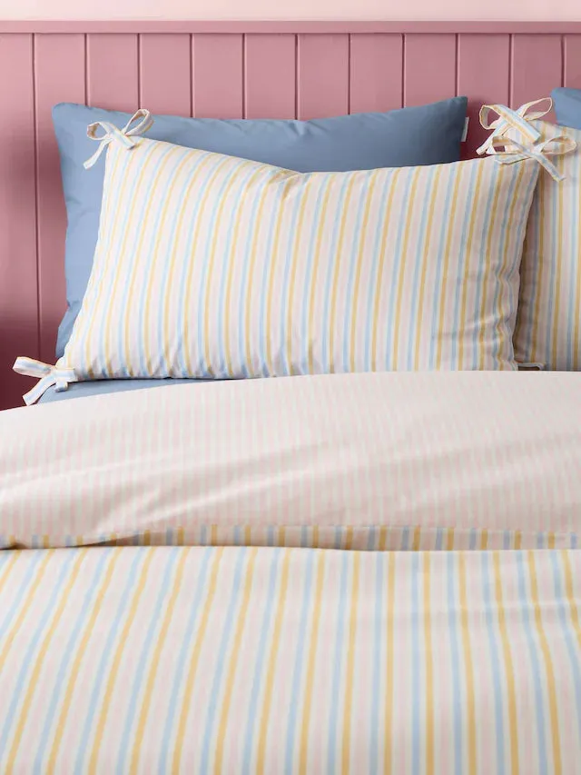 Brighton Stipe Duvet Cover Set | Pastel