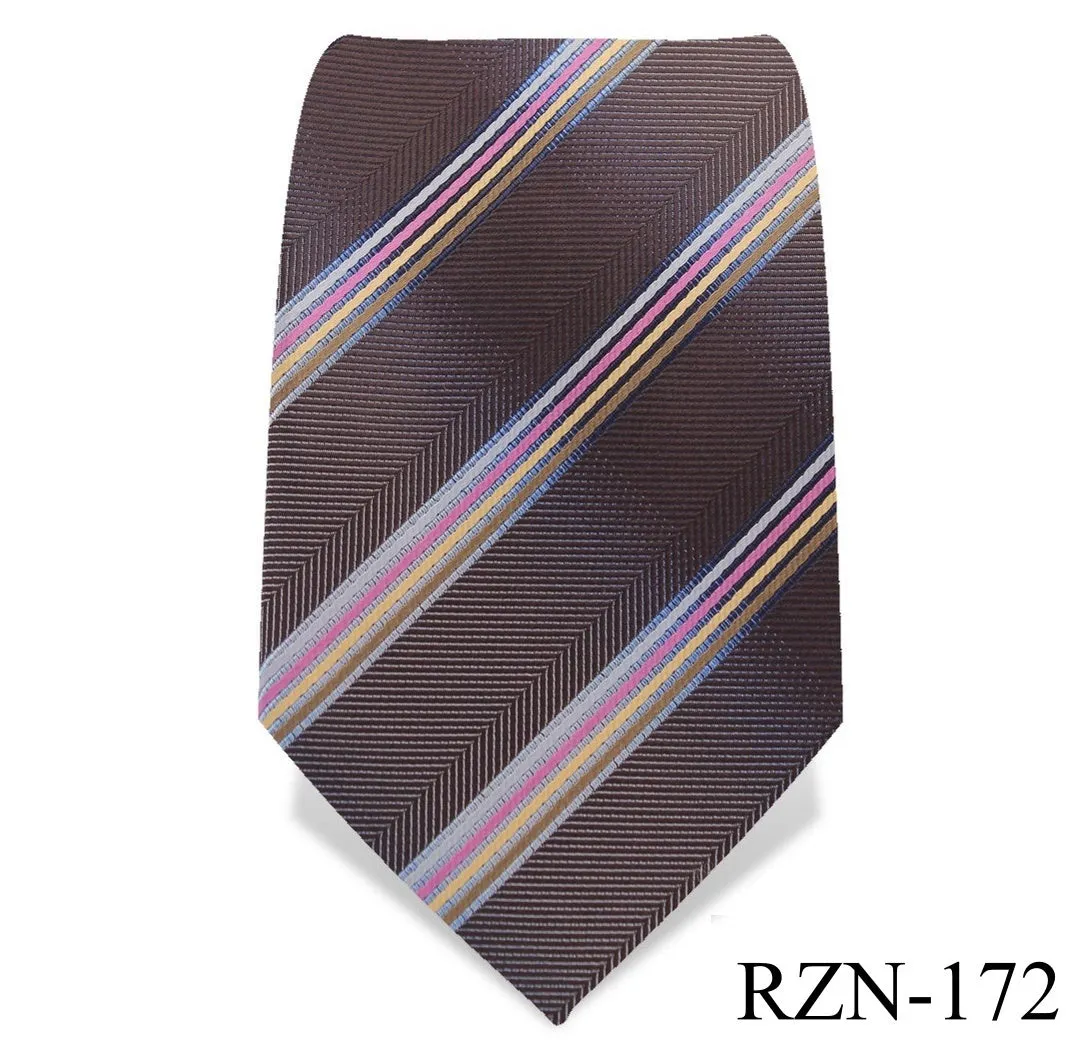 Brown Striped Tie