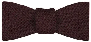 Burgundy Grenadine Grossa Silk Bow Tie #GGBT-3