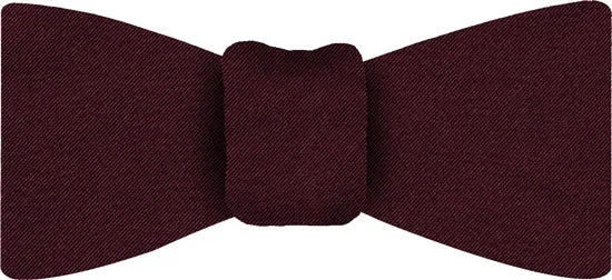 Burgundy Satin Silk Bow Tie #ESABT-8