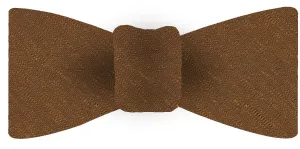 Burnt Orange Shantung Solid Silk Bow Tie #SHSOBT-4