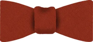 Burnt Orange Solid Challis Wool Bow Tie #CHSOBT-8