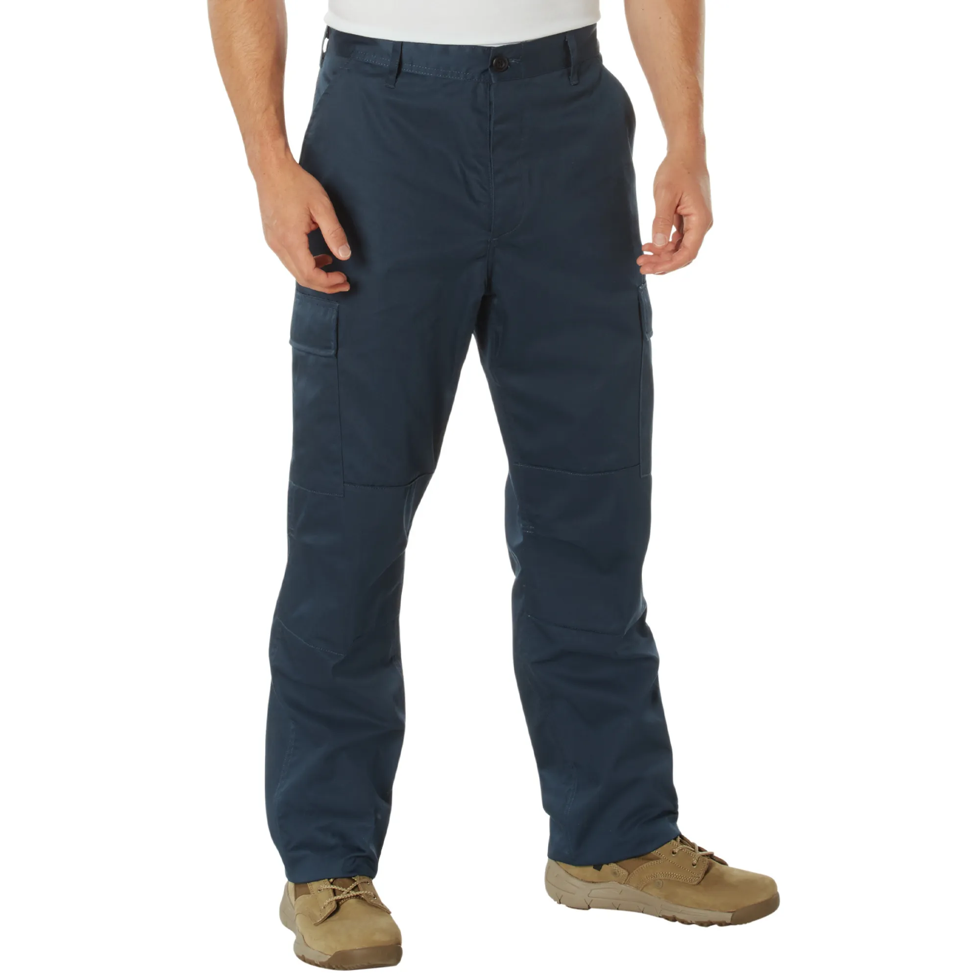 Cadet Blue - Tactical BDU Pants - Cotton Polyester Twill - Button Fly