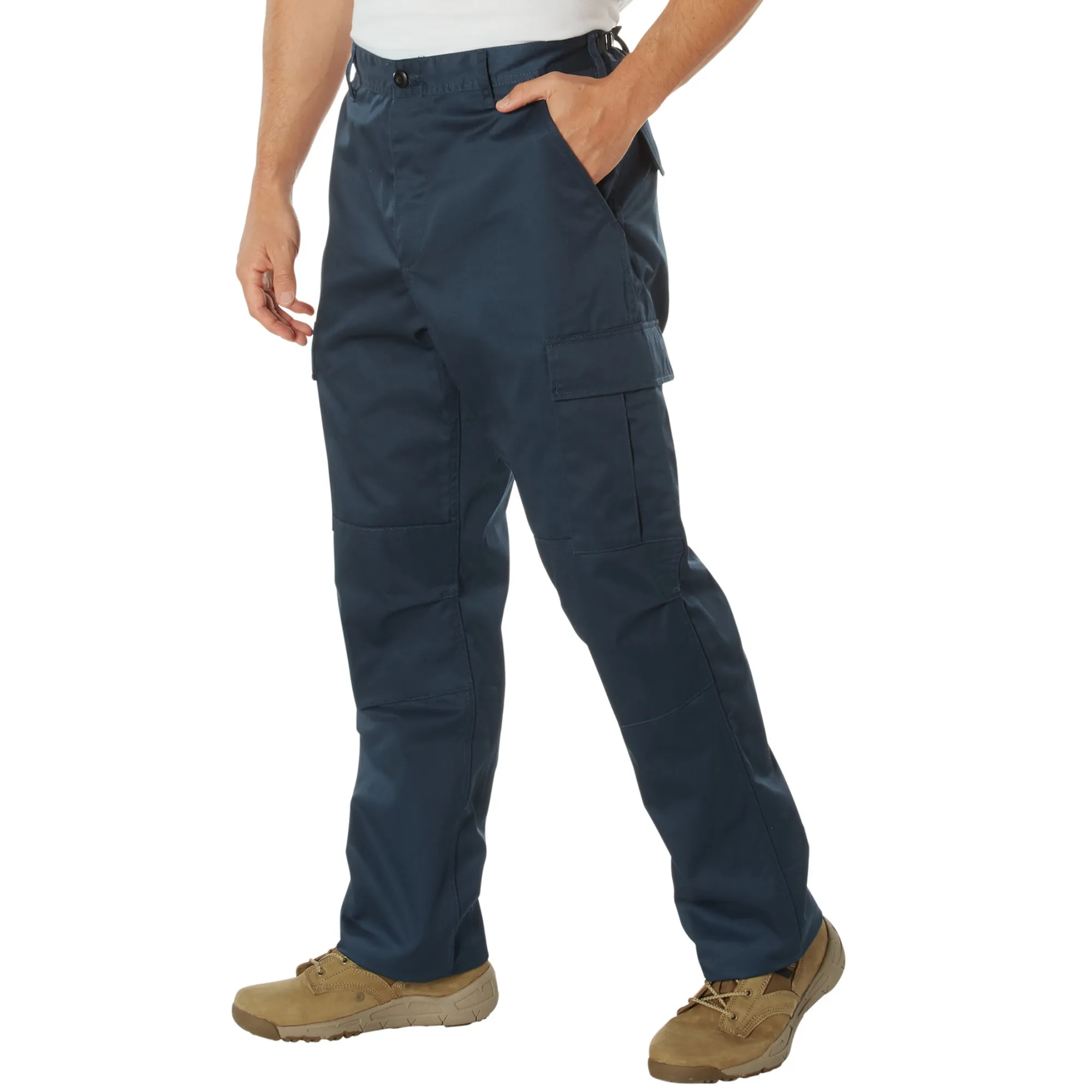Cadet Blue - Tactical BDU Pants - Cotton Polyester Twill - Button Fly
