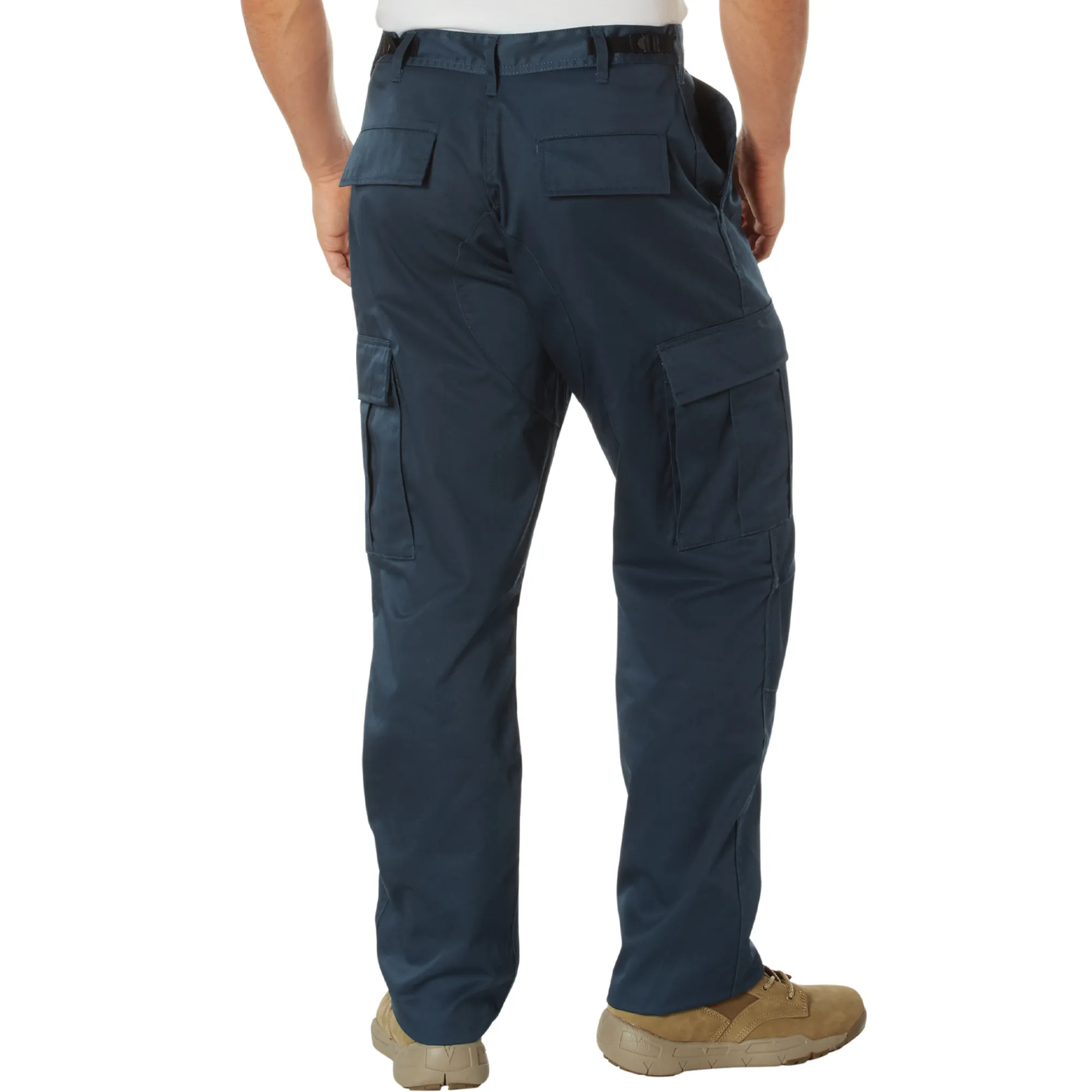 Cadet Blue - Tactical BDU Pants - Cotton Polyester Twill - Button Fly