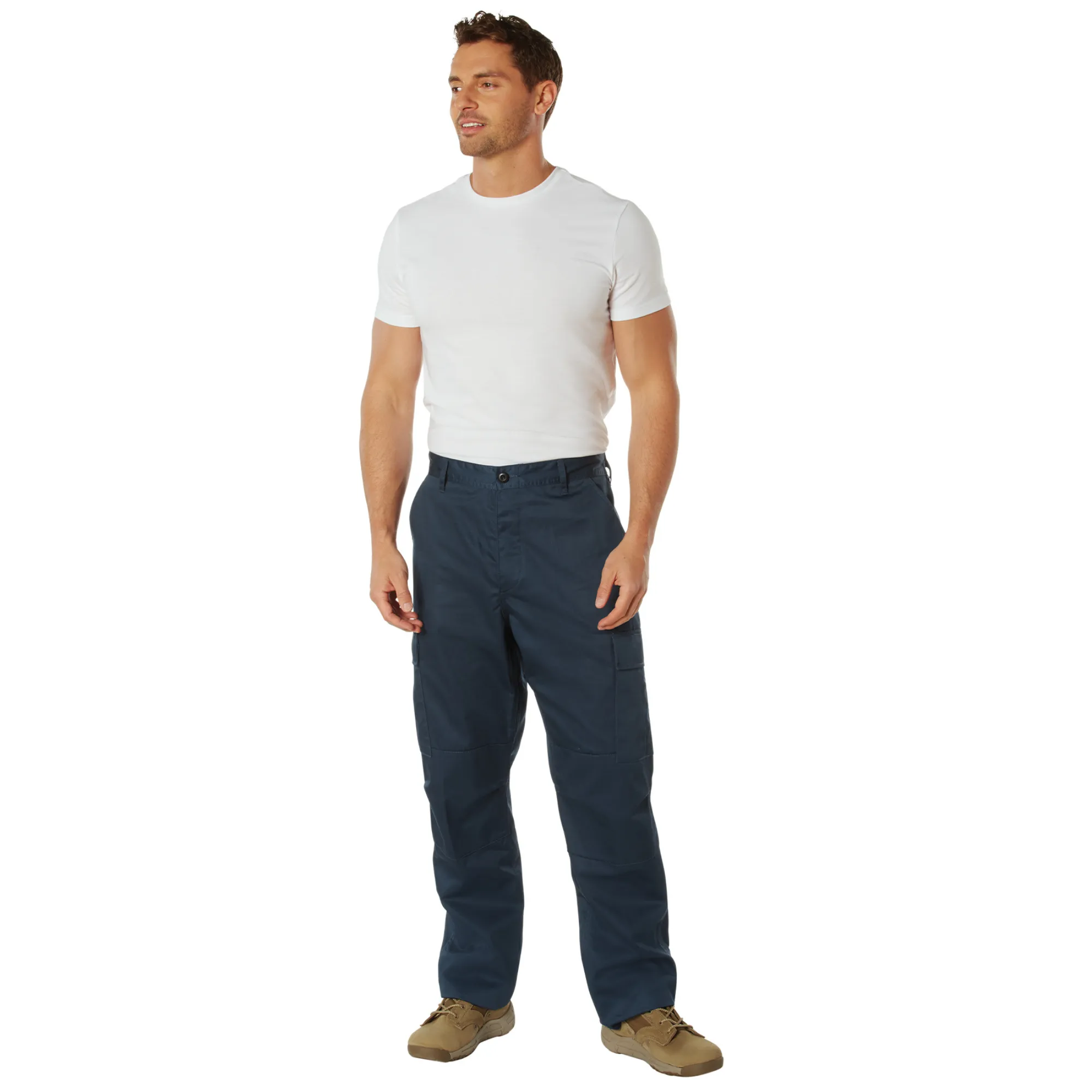 Cadet Blue - Tactical BDU Pants - Cotton Polyester Twill - Button Fly