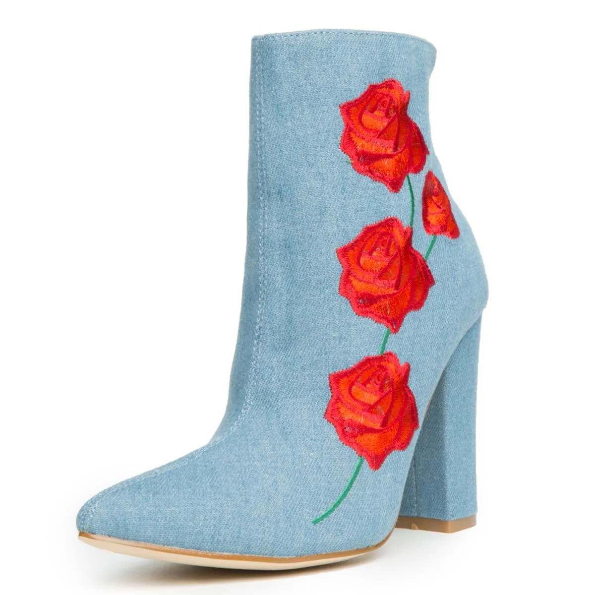 Cape Robbin Beautiful-9 Denim Booties Denim