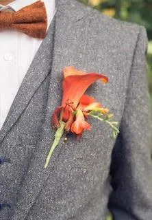 Charlie Rusty Burnt Orange Tweed Bow Tie
