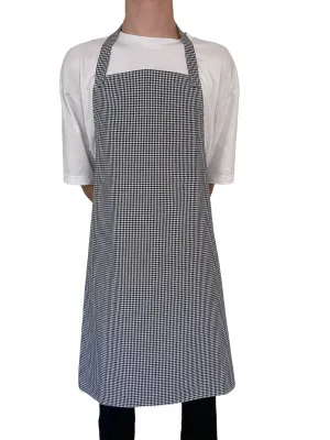Checked chef bib apron