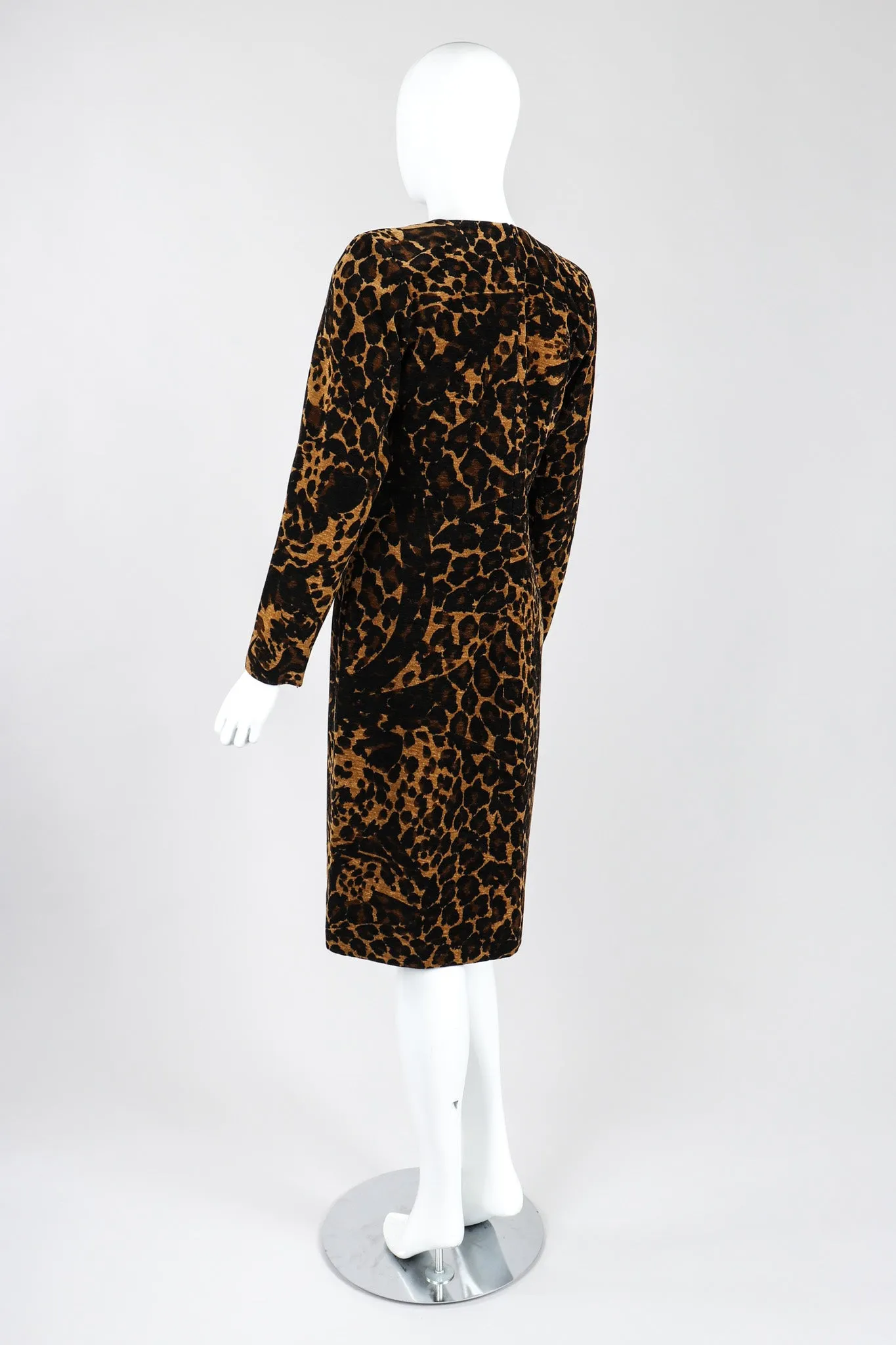 Chenille Leopard Dress