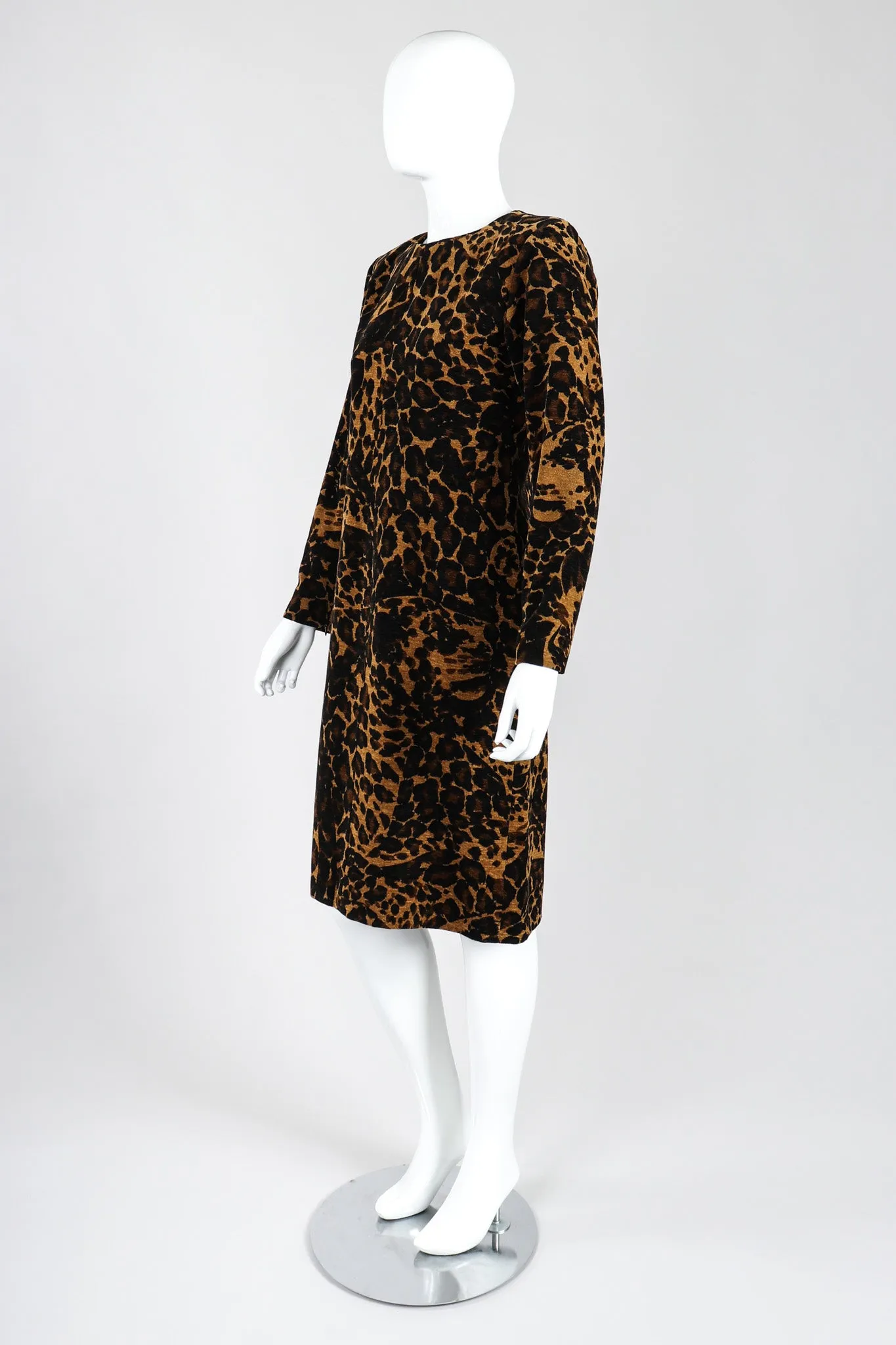 Chenille Leopard Dress