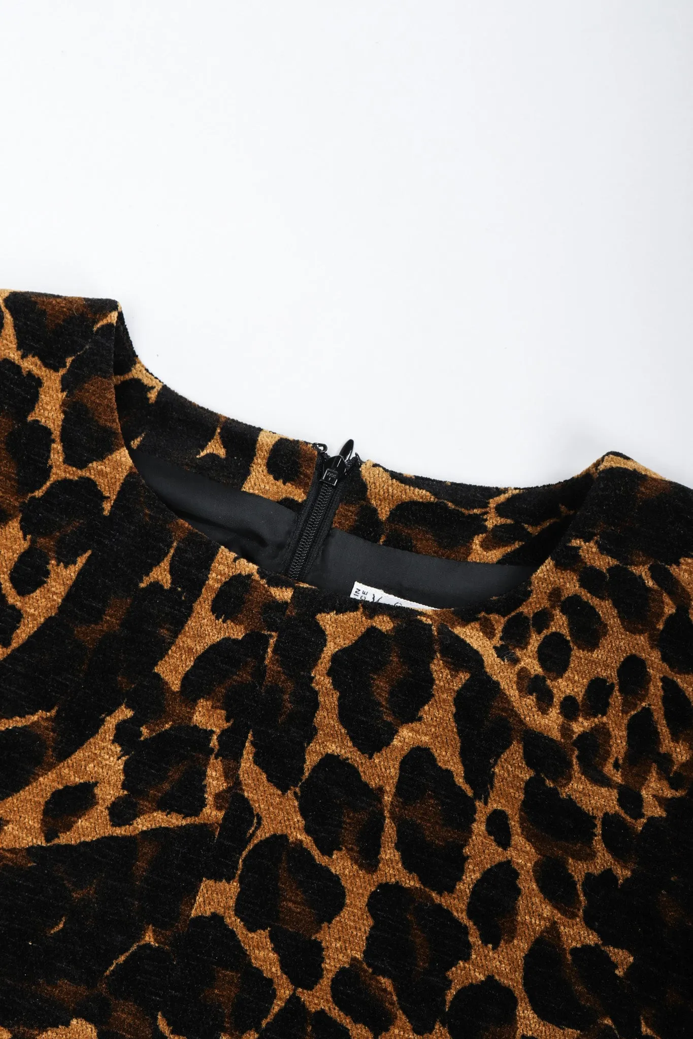Chenille Leopard Dress