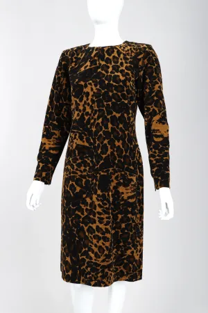 Chenille Leopard Dress