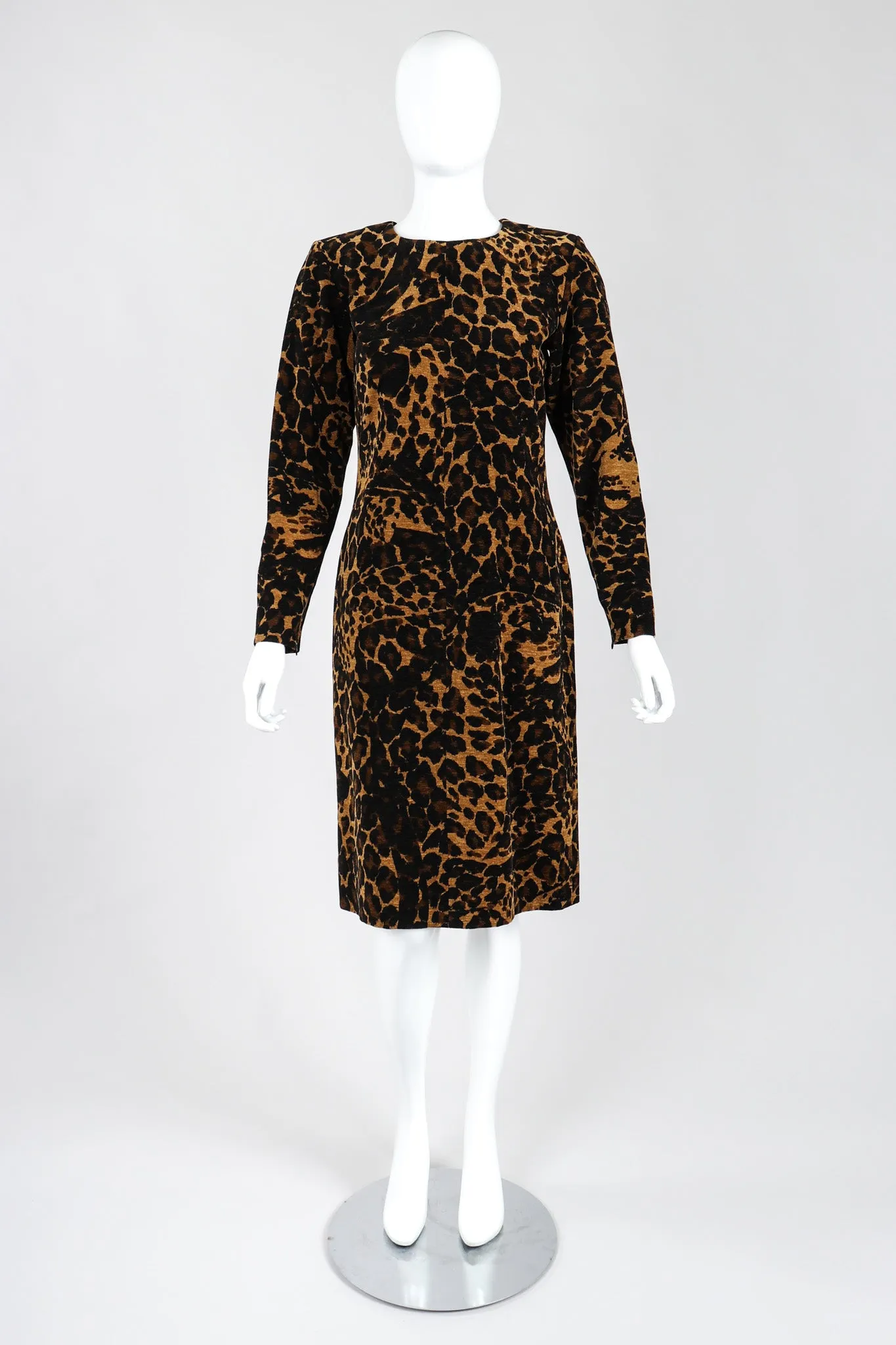 Chenille Leopard Dress