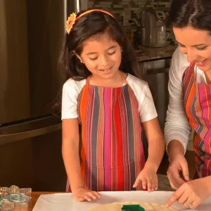 Child & Adult Matching Hand Woven Bib Aprons | Berry Jubilee
