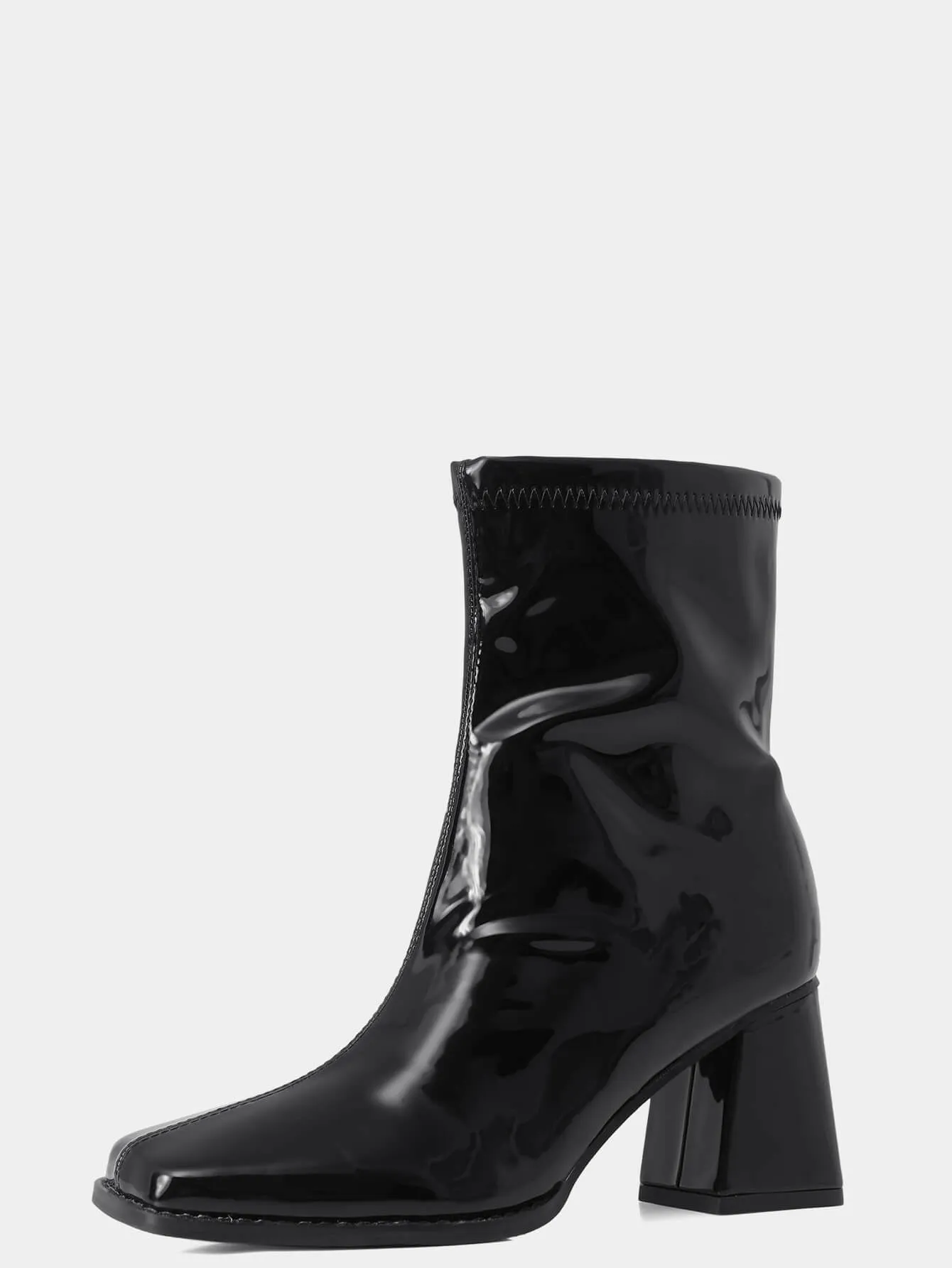 Chunky Block Heel Ankle Boots